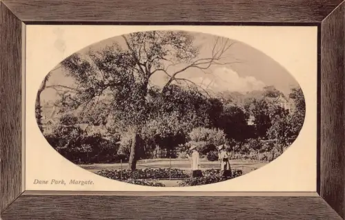 A888 England Margate Dane Park Passepartout 1910 Vintage Postkarte