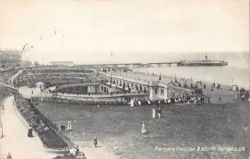 A888 England 1913 Margate Pavillon und Wintergärten Vintage Postkarte
