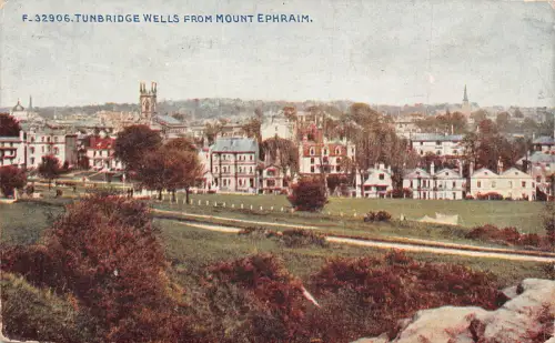A890 England 1920 Tunbridge Wells vom Mount Ephraim Vintage Postkarte
