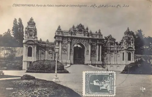 Türkei Istanbul Konstantinopel Kaiserpalast Tor de Dolma-Bagtche Postkarte