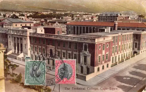 Südafrika 1927 The Technical College Kapstadt Vintage Postkarte