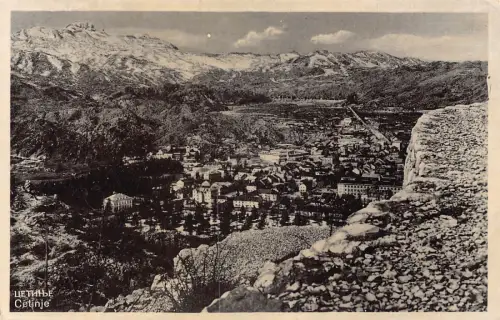 Montenegro Cetinje Gesamtansicht Postkarte