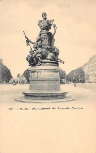 A084 Frankreich Paris Denkmal von Francis Garnier ungeteilt alte Postkarte