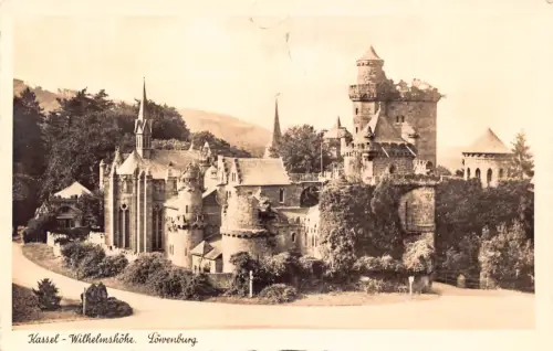 A900 Deutschland Kassel Wilhelmshöhe Schloss Löewenburg Vintage Postkarte