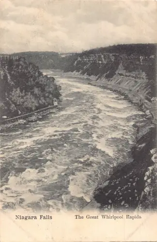 A899 US Niagarafälle Great Whirlpool Rapids Vintage Postkarte