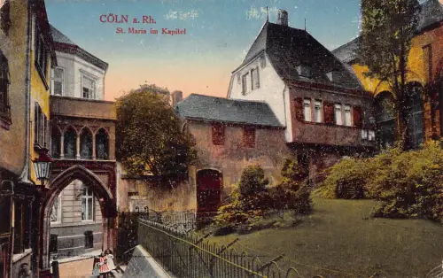 A901 Deutschland Koeln a Rh St Maria im Kapitol Köln Vintage Postkarte