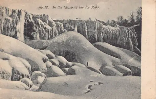 A901 USA im Griff des Eiskönigs Vintage Postkarte