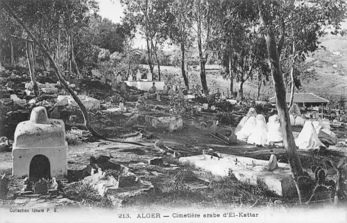 A902 Algerien Algier Cimetiere arabe d'El Kattar Friedhof Postkarte