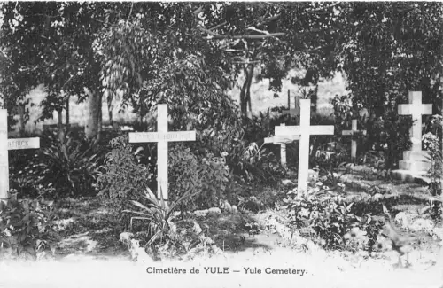 B642 Papua-Neuguinea Cimetiere de Yule Friedhof Vintage Postkarte
