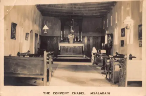 B642 Papua Neuguinea Kloster Kapelle Msalabani RPPC Postkarte