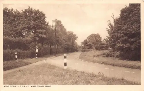A904 England Copperkins Lane Chesham Bois Vintage Postkarte