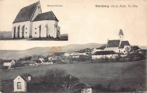 B174 Österreich Wartberg ob Aist O Wenzi Kirche Kirche Vintage AK