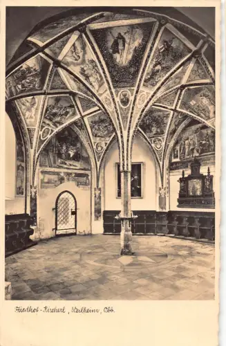 L340 Deutschland 1939 Friedhof Kirche Wilheim Obb Innenkirche Vintage Postkarte