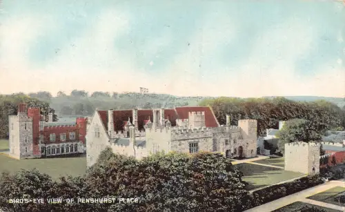 A905 England 1907 Vogelperspektive Penshurst Place Vintage Postkarte