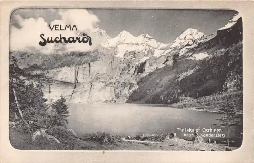 Werbung Schokolade Suchard Velma Schweiz Omaschinensee Postkarte B979