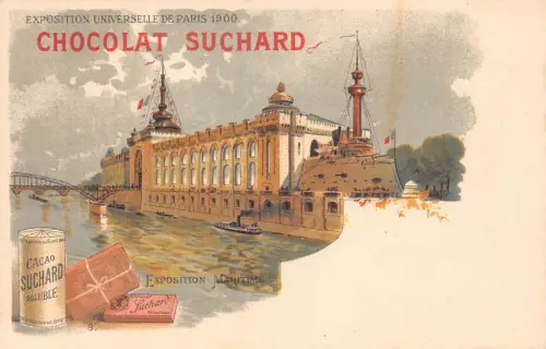 Werbung Schokolade Suchard Frankreich Expo Universelle Paris 1900 Postkarte B978