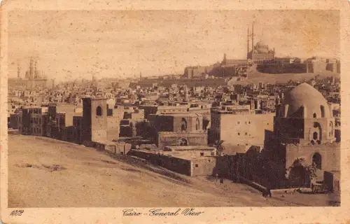 L176 Ägypten 1928 Kairo Gesamtansicht Vintage Postkarte