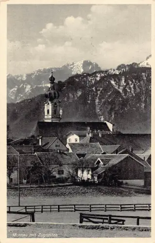 L181 Deutschland 1938 Murnau mit Zugspitze alte Postkarte