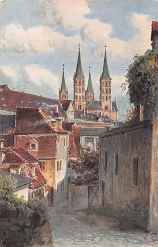 L181 Deutschland Bamberger Dom Vintage Postkarte