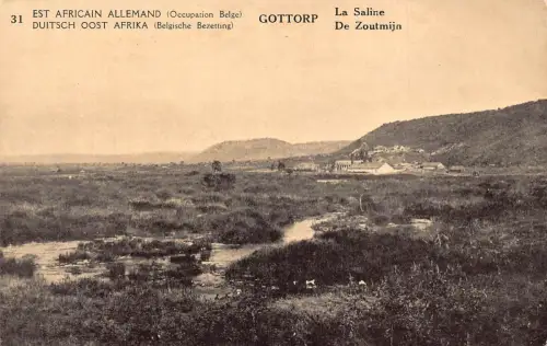 Deutsch Ostafrika Belgisch Ok Kongo Gottorp Salzbergwerk Vintage Postkarte B981