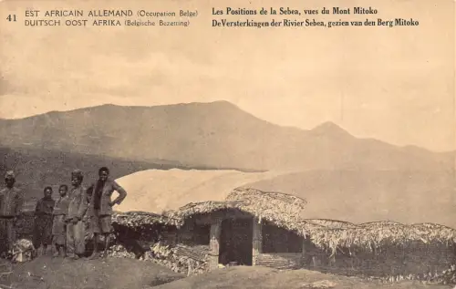 Deutsch Ostafrika Belgisch Ok Kongo Sebea Mont Mitoko Ethno Postkarte B984