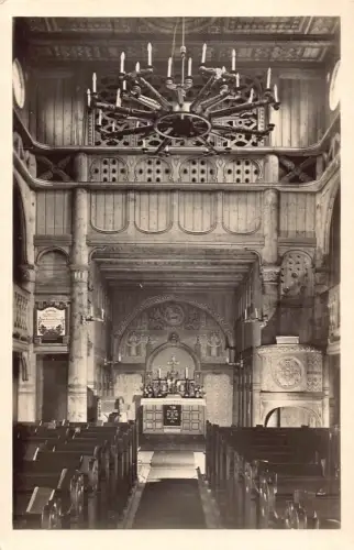 L350 Deutschland Lutherische Kirche Hohenklee Oberharz Innenraum Vintage Postkarte