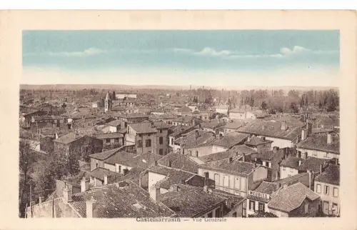 B663 Frankreich Castelsarrasin Gesamtansicht Vintage Postkarte