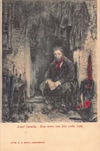 B665 Niederlande Kunst von Jozef Israel Een Zoon van Het Oude Volk Postkarte