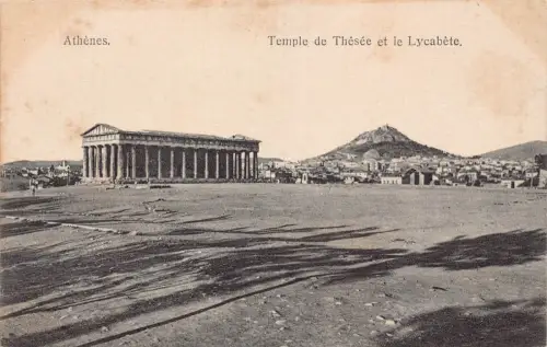 B177 Griechenland Athen Temple de Thesee et le Lycabete Vintage Postkarte
