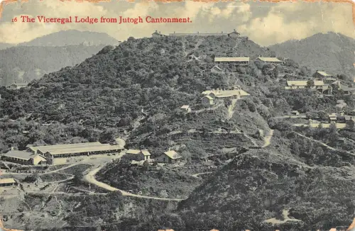 B177 Indien 1905 Die Vizeregalloge aus dem Kanton Jutogh Postkarte