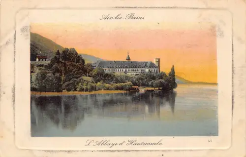 C021 Frankreich, Aix les Bains L'Abbaye d'Hautecombe Vintage Postkarte