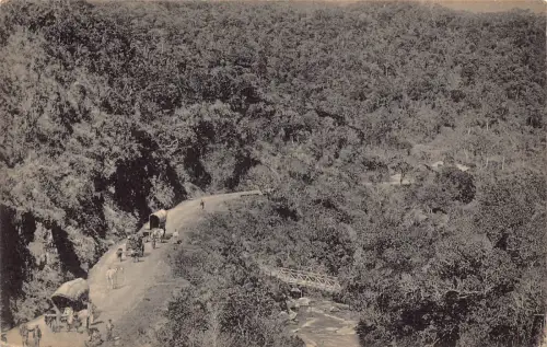 B667 Sri Lanka Ceylon Nanu Oya Pass & Black Pool Vintage Postkarte