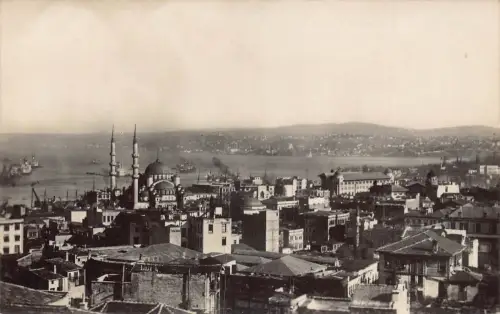 A915 Türkei Istanbul Yeni Cami Moschee RPPC Postkarte