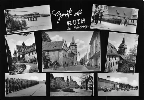 Deutschland 1960 Gruss aus Roth bei Nürnberg RPPC Vintage Postkarte C444