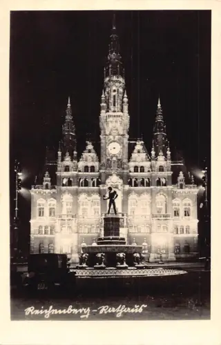 Tschechien Liberec Rathaus Reichenberg Rathaus RPPC Vintage Postkarte C446