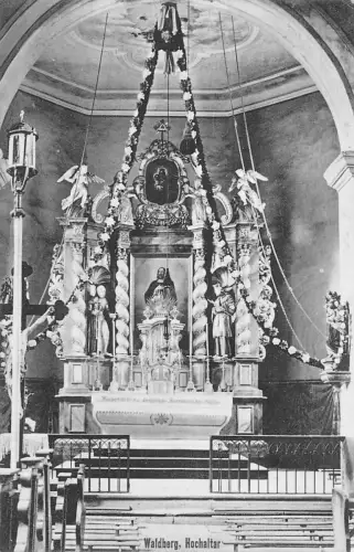 Deutschland Waldberg Hochaltar Kirche Innenraum Vintage Postkarte C445