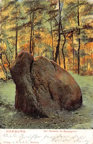 Deutschland 1904 Harburg Karlstein im Rosengarten alte Postkarte C446