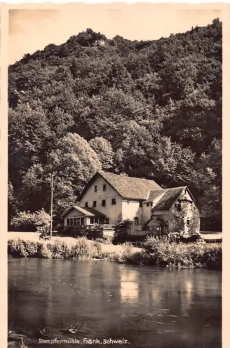 Deutschland Stempfermühle Fraenk Schweiz Wassermühle RPPC Vintage Postkarte C446