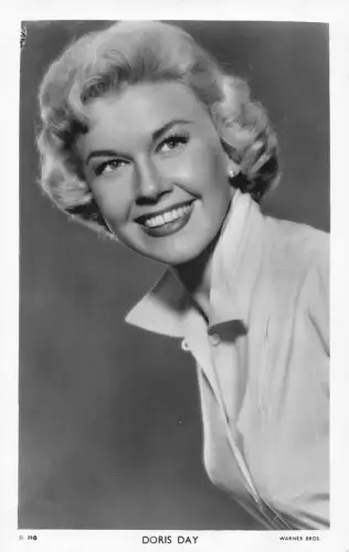 Amerikanische Schauspielerin und Sängerin Musikerin Doris Day RPPC Postkarte C447