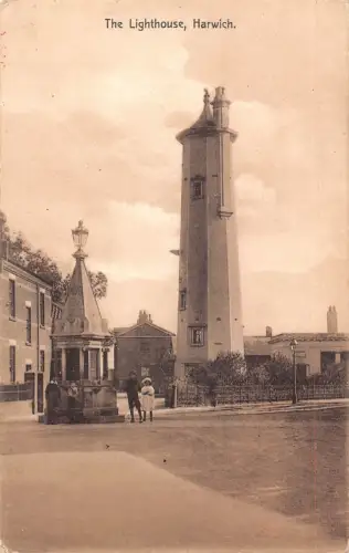 A917 England Harwich The Lighthouse Vintage Postkarte