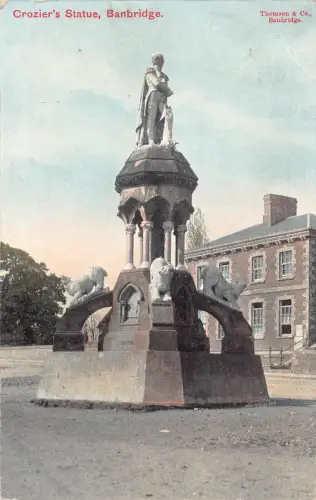 A917 England 1905 Crozier's Statue Banbridge Vintage Postkarte