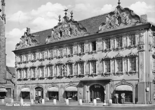 Deutschland 1959 Würzburg Haus zum Falkenhaus RPPC Vintage Postkarte C444