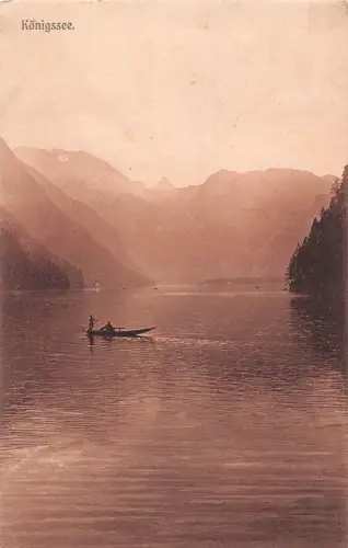 Deutschland 1910 Königsee Seeschiffer Vintage Postkarte C445
