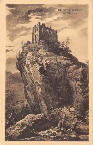 Deutschland Ruine Falkenstein Bei Pfronten Ruine Vintage Postkarte C446