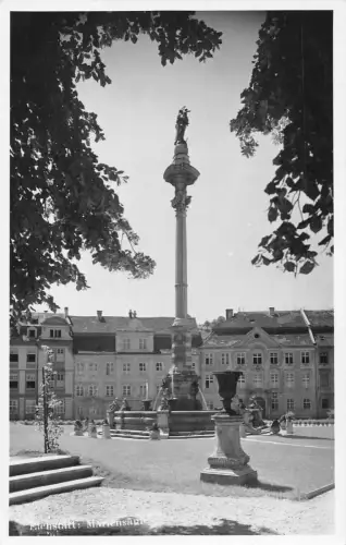 Deutschland Eichstätt Mariensaeule Säule RPPC Vintage Postkarte C446