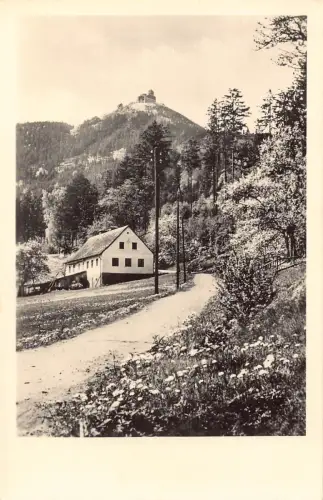 Tschechien Berg Jested Jeschken bei Liberec RPPC Vintage Postkarte C446