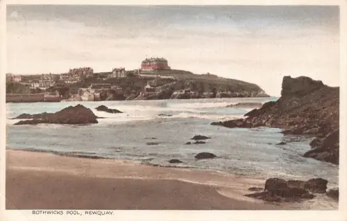 A918 England Bothwicks Pool Newquay Vintage Postkarte