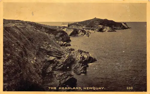 A918 England 1944 Newquay The Headland Vintage Postkarte
