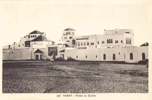 B204 Marokko Rabat Palais du Sultan Palace Vintage Postkarte