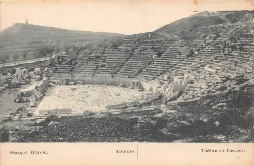 B203 Griechenland Athen Theater de Bacchus Vintage Postkarte